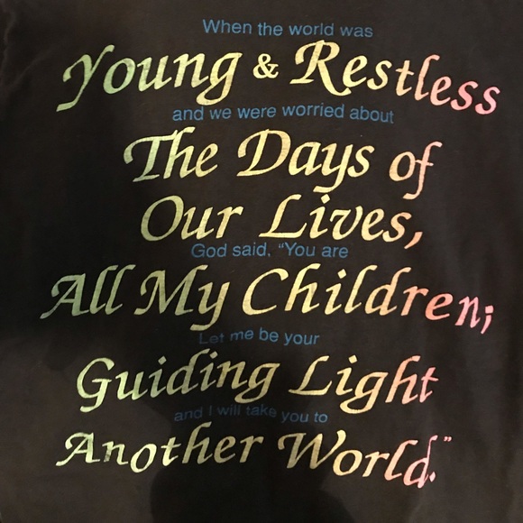 Vintage 90s Soap Opera Young and Restless T Shirt - Picture 3 of 4